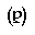PARENTHESIZED LATIN SMALL LETTER P