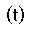 PARENTHESIZED LATIN SMALL LETTER T