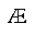 LATIN CAPITAL LETTER AE