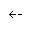 LEFTWARDS DOUBLE DASH ARROW