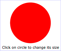 Example 18_01 - invoke an ECMAScript function from an onclick event - after first click