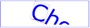 Image that shows text
	    on a path