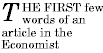 Image illustrating the combined effect of the :first-letter and :first-line pseudo-elements