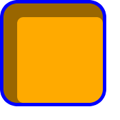A round-cornered box with a light gray shadow the inverse shape
					          of the box but 20px narrower and shorter filling 20px in from
					          the top and left edges (just inside the border).