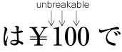Unbreakable sequences between prefixed abbreviations and the following European numeral.