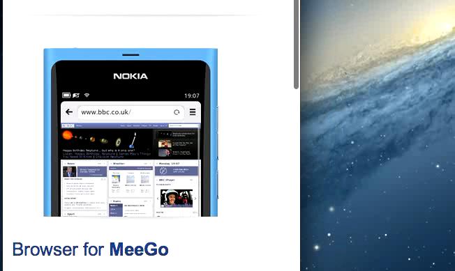 Responsive images on Meego website