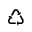 RECYCLING SYMBOL FOR GENERIC MATERIALS