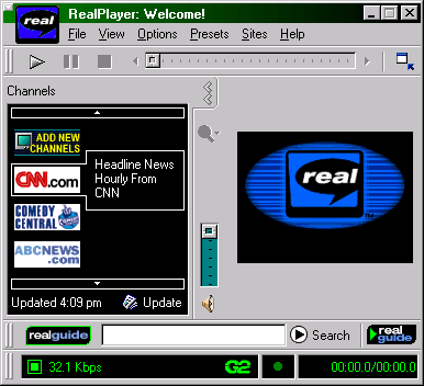 RealNetworks G2 player, a SMIL 'browser'