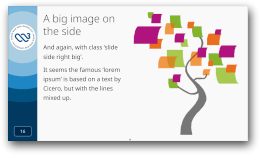 [Screendump
of a slide with the W3C 2025 style]