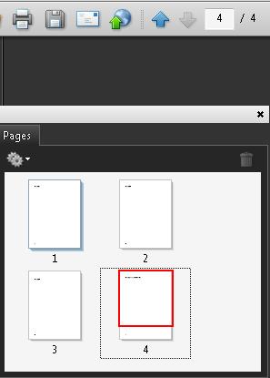 Page thumbnails in the Pages panel and the Page Navigation toolbar, both using Arabic page numbers.