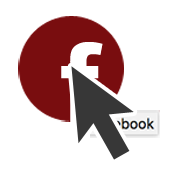 Icon with pointer cursor overlapping a tooltip. The letters 'book' are visible. The first part the word 'Face' is missing.