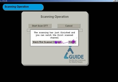 Figure 2b: Changed Interface with simulation of medium visual and motor impaired profile