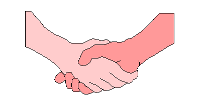 Animation: people shaking hands.