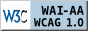 Icono de conformidad con el Nivel Doble-A, de las Directrices de Accesibilidad para el contenido Web 1.0 del W3C-WAI