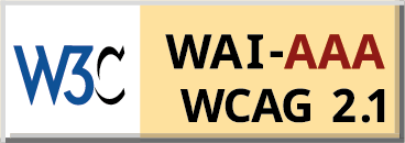 Level AAA conformance icon, W3C-WAI Web Content Accessibility Guidelines 2.1