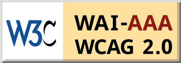 Certificado de conformidad de sitio web accesible (WCAG 2.0 - Nivel Triple-AAA).