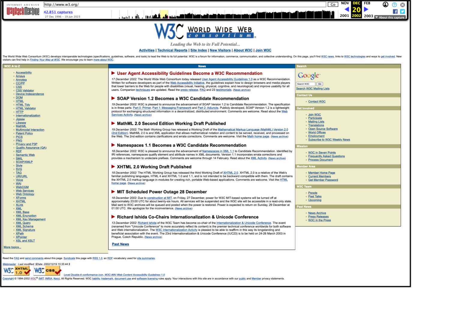 W3C website design | Help | W3C