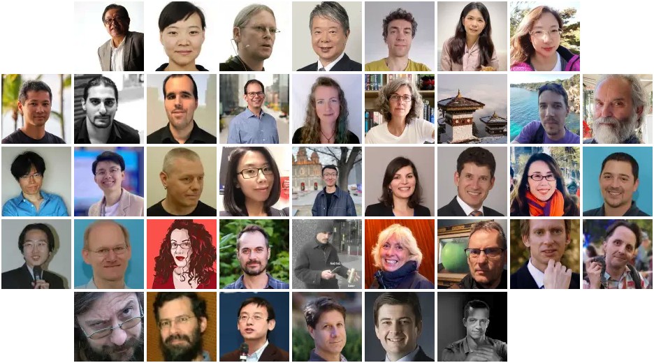 Photo collage of W3C Team profile pictures, August 2022