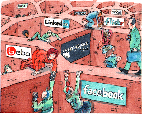 Silos - people trying to communicate despite them