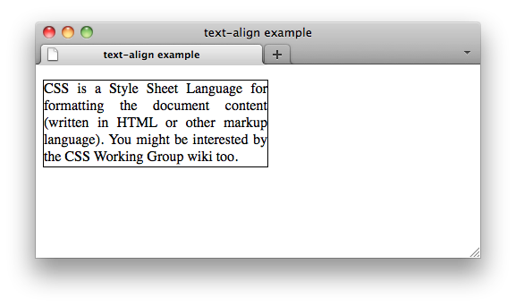 CSS/Properties/text-align - W3C Wiki